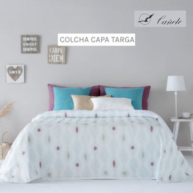 COLCHA COTTON TARGA TURQUESA