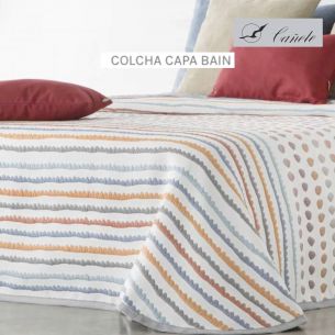 COLCHA COTTON BAIN AZUL