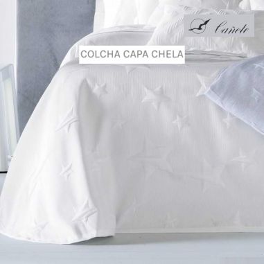 COLCHA COTTON CHELA BLANCO