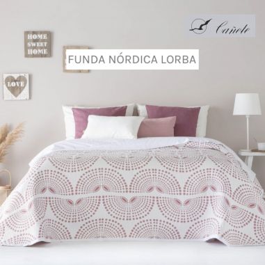COLCHA COTTON LORBA ROSA