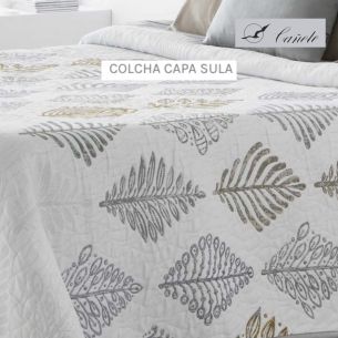 COLCHA COTTON SULA GRIS