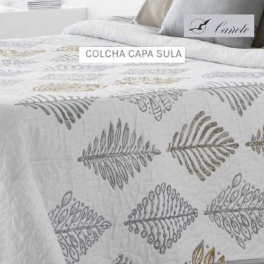 COLCHA COTTON SULA GRIS