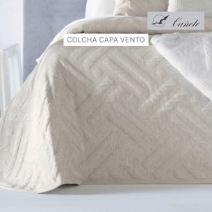 COLCHA COTTON VENTO BEIG