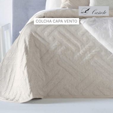 COLCHA COTTON VENTO BEIG