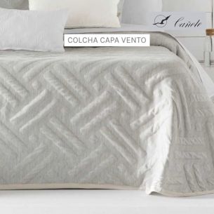 COLCHA COTTON VENTO GRIS