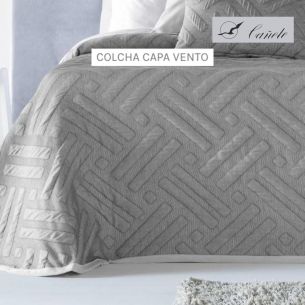COLCHA COTTON VENTO ANTRACITA