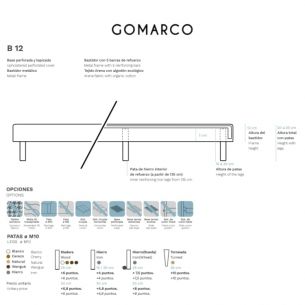 BASE TAPIZADA GOMARCO B12 2