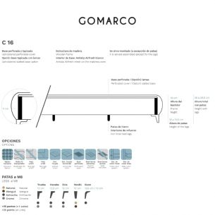 BASE TAPIZADA GOMARCO C-16 2
