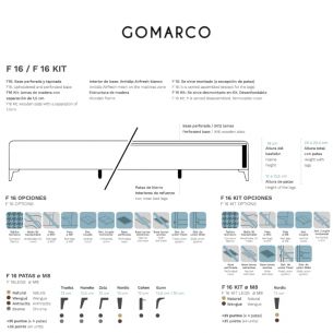 BASE TAPIZADA GOMARCO F 16 KIT 2