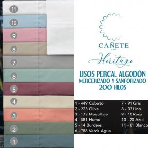 FUNDA NORDICA LISA 100% ALGODÓN 2