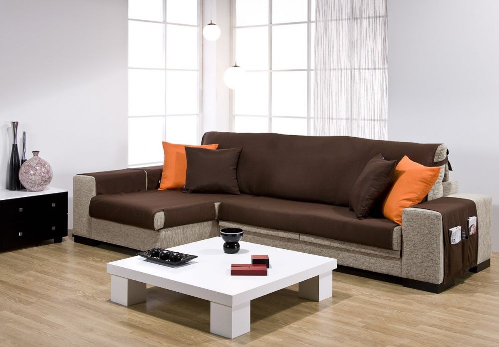 Funda salvasofá para sofá chaise longue - Cuvert 01 - Don Baraton: tienda  de sofás, colchones y muebles
